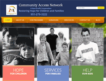 Tablet Screenshot of fosterkidscan.org